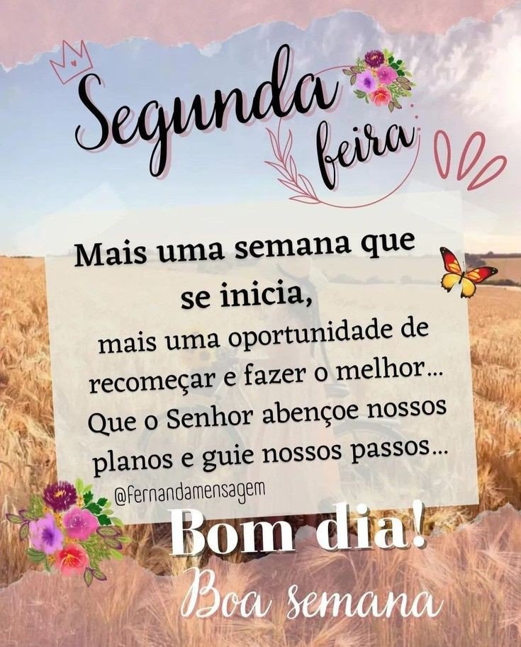 Frases E Gifs De Bom Dia Segunda-feira Abençoada E Feliz Semana