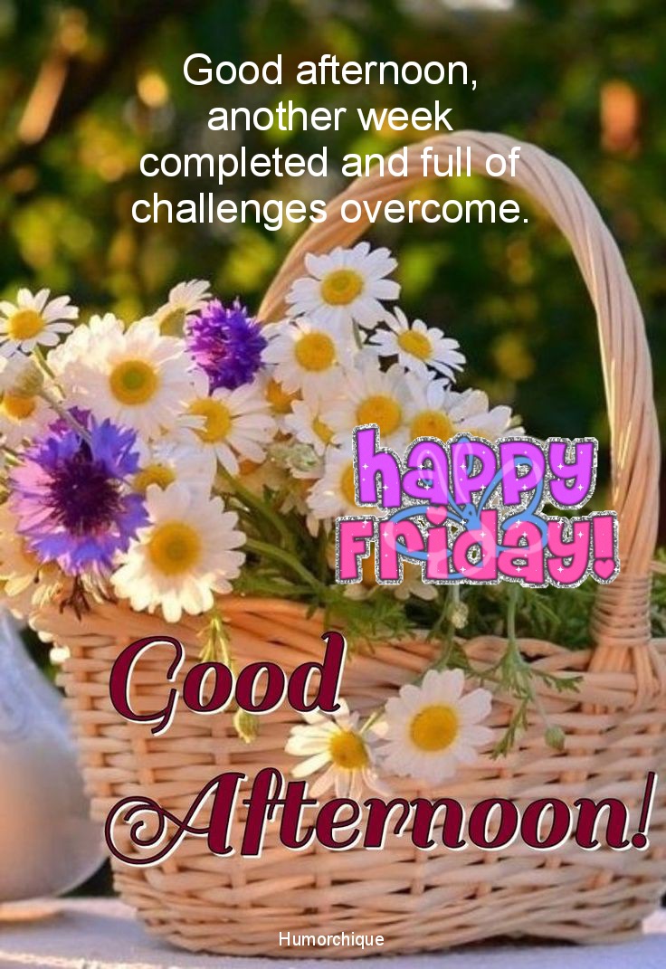 Good afternoon happy friday images with affection with blessed gif