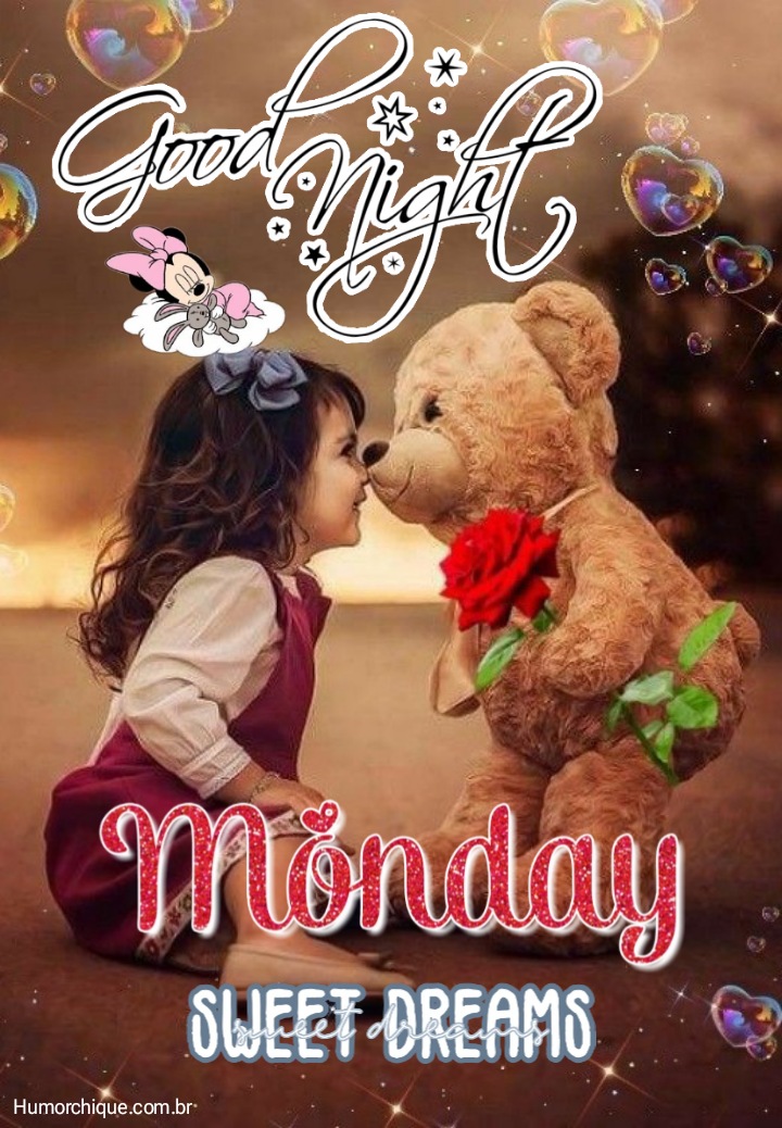 Images in good monday night with gif For you to have a blessed night and a happy week