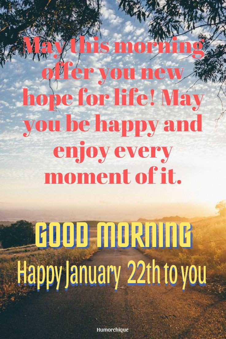 Blessed January 22nd! Messages for you to have a good day with peace and love