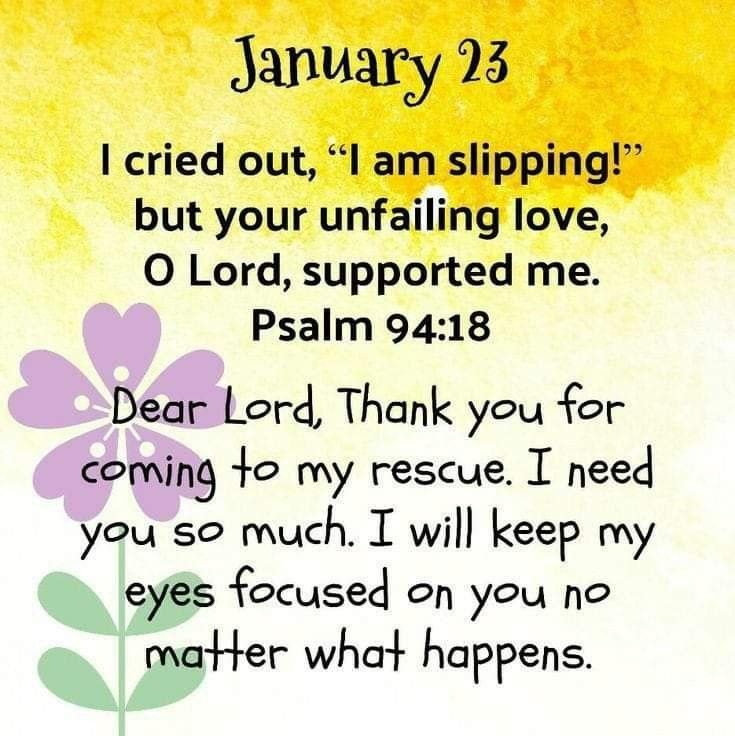 Good morning, January 23rd! Blessed messages to have peace in life